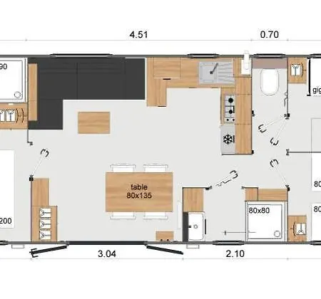 مكان تخييم Camping Cote O - Quartier Privilege Les Sables De Cordouan